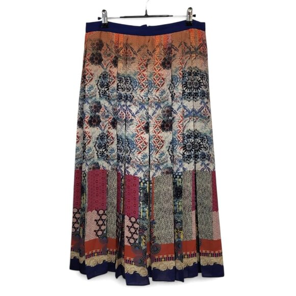 G. Label by GOOP Patchwork Cat Pleated Skirt - Picture 4 of 15